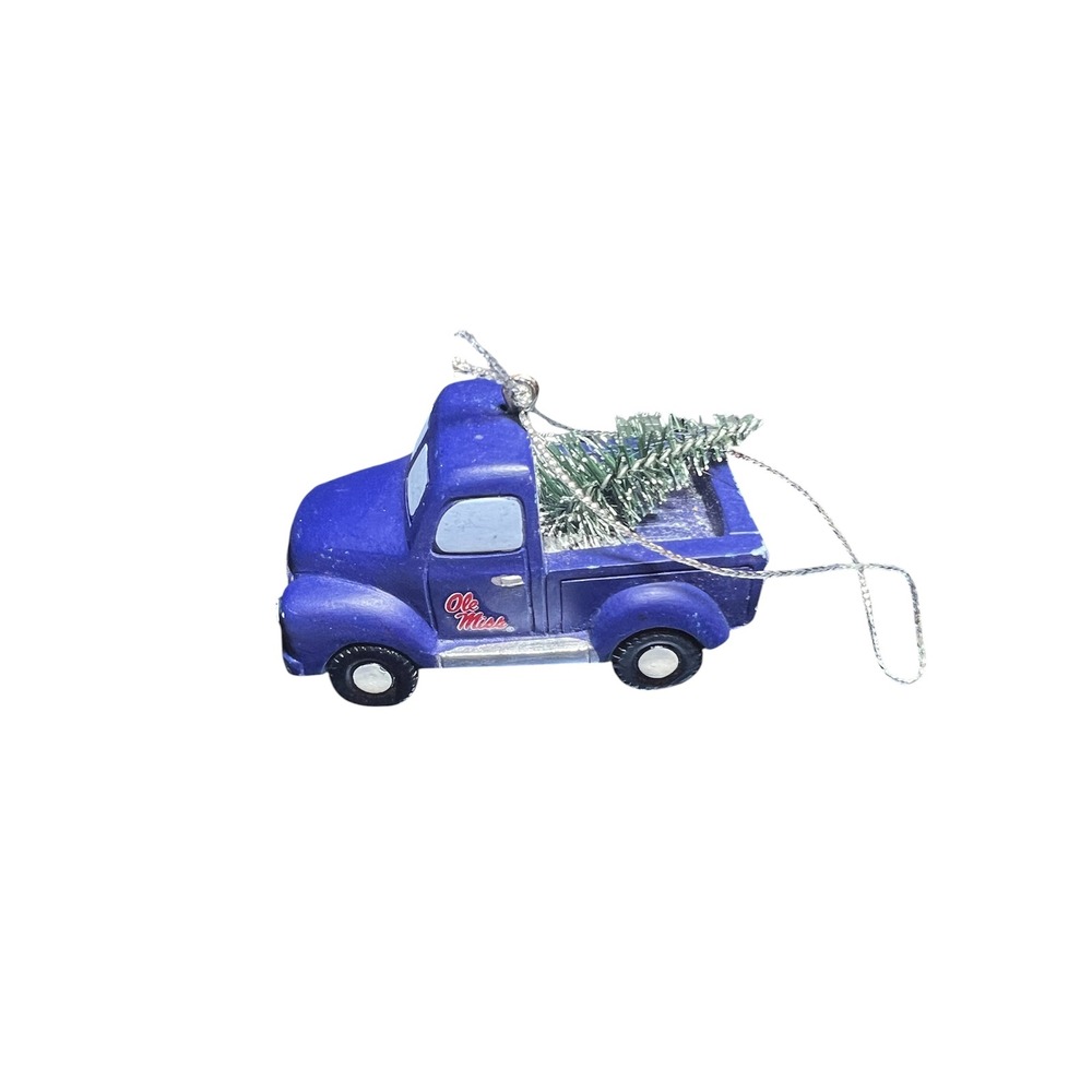 Ole Miss Rebels Blue Vintage Truck Christmas Ornament Tree Decoration FOCO
Decor